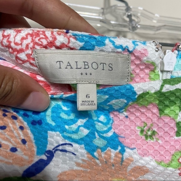 Talbots Floral Knee Length Straight Skirt - Picture 3 of 8